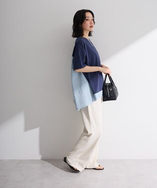Green Parks バックタックドッキングプルオーバー Navy