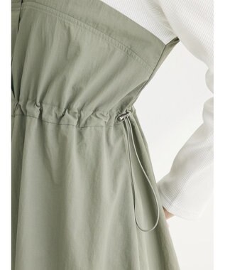 Green Parks ドロストドッキングワンピース Khaki