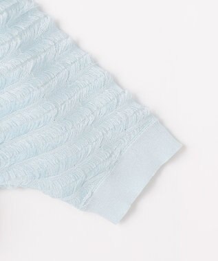 自由区 【カトリエムブーケ】Jacquard coupe ライトカーディガン サックス