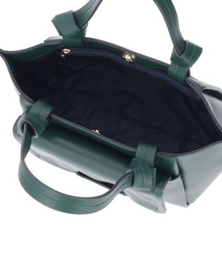 LANVIN en Bleu ルイーズ 2wayトートバッグ（ポーチ付き） ダークグリーン