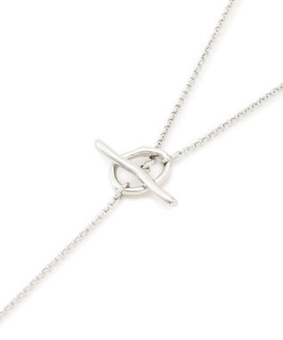 23区 パール ラリエット ネックレス シルバー系