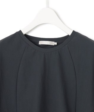 ICB L 【接触冷感・UVカット・防シワ・洗える】 アトラストリコット フレンチスリーブトップス チャコール系