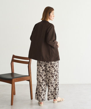 YECCA VECCA アートプリントスリットワイドパンツ Multi