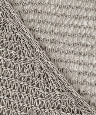 自由区 クロッシェライクニット ジレ グレー