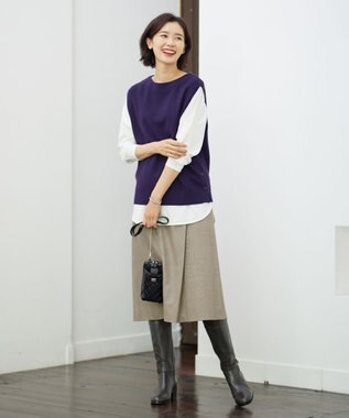 J.PRESS LADIES キルティング スマホポシェット ブラック系