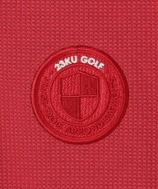 23区GOLF 【WOMEN】【吸水速乾・UVケア】カノコ 半袖ポロシャツ ワイン系