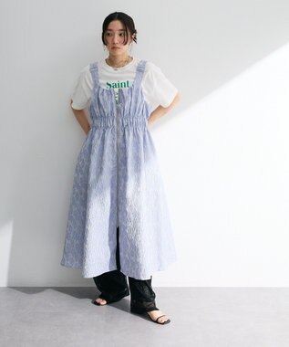 Green Parks 多段フェミニンロゴボックスＴシャツ Off White