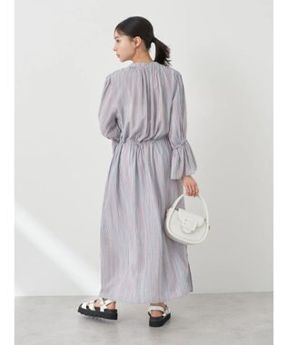 earth music&ecology マルチストライプワンピース Sax