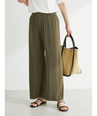 Green Parks プリーツ風カットパンツ