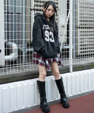 WEGO グラフィックプルパーカー スミクロ