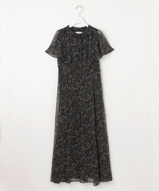 ANY SIS S 【洗える】ミニフラワープリント ワンピース ブラック系