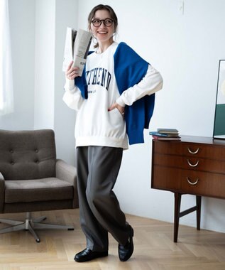 WEGO 【WEB限定】クルーネックプルオーバー 柄2