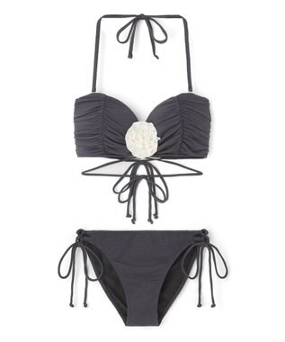 San-ai Resort（三愛水着楽園） 【FUWAMARU】ノンワイヤーバンドゥビキニ　9M　【San-ai Resort（サンアイリゾート）】 ネイビー