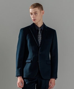 JOSEPH HOMME グロッシーウール　ジャケット ネイビー系