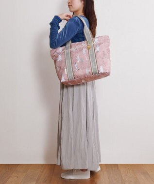 ACE BAGS & LUGGAGE 【雑誌掲載】 HAyU × ace.  フォールディング 折り畳みトートバッグ 猫柄 22L 17861 ピンク柄