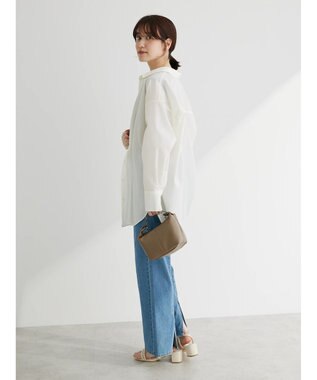 Green Parks ・ＥＬＥＮＣＡＲＥ　ＤＵＥ　バックスリットデニムパンツ Light Indigo