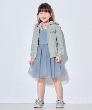 ANY KIDS フード取り外し リバーシブル ブルゾン ミント