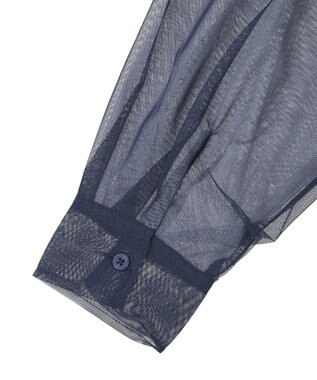 AMERICAN HOLIC シアーレイヤード配色シャツ Navy