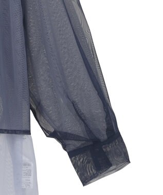 AMERICAN HOLIC シアーレイヤード配色シャツ Navy