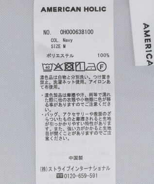 AMERICAN HOLIC シアーレイヤード配色シャツ Navy
