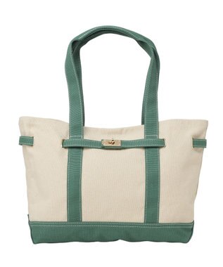 earth music&ecology 【Lサイズ】ベルトキャンバストートバッグ Green