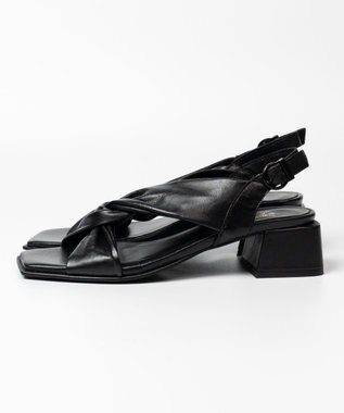 BONTRE 【BONTRE/ボントレ】ツイストヒールサンダル ブラック