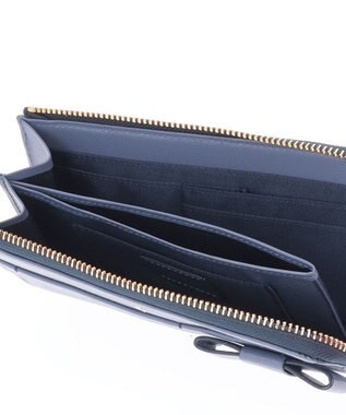 LANVIN en Bleu シャリテ コンパクトL字ファスナー長財布 ブルー