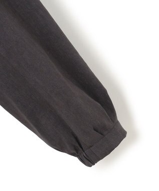 23区 S 【洗える】リネンレーヨンストレッチ ブルゾン ダークブラウン系