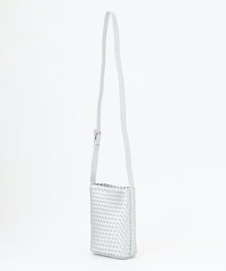 23区 メッシュ ショルダーバッグ シルバー系