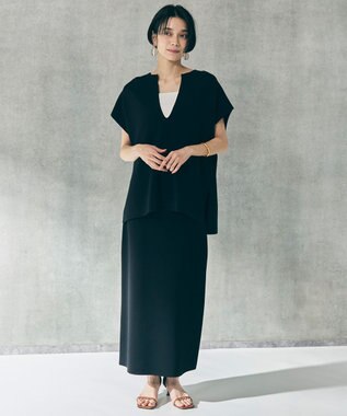  【WEB限定カラー】スゴ機能美ニット Iラインスカート