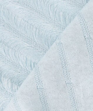 自由区 【カトリエムブーケ】Jacquard coupe ライトカーディガン サックス