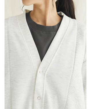 CRAFT STANDARD BOUTIQUE JQカット切り替えカーディガン2 Oatmeal