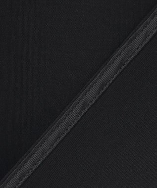 23区 L 【Lサイズ限定/洗える】スカーフプリントコンビ バックフレア カットソー ブラック×ベージュ