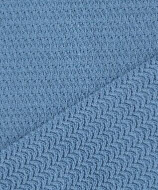 J.PRESS MEN 【KING SIZE】ハイツイストヘリンボン フルジップカーディガン サックスブルー系