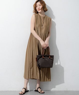 23区 VIOLAd'ORO 2WAY ナイロン トートバッグ (Sサイズ) ダークブラウン系