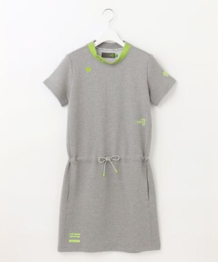 PW CIRCULUS 【WOMEN】アスレジャー 裏毛 モックネック ワンピース ライトグレー系