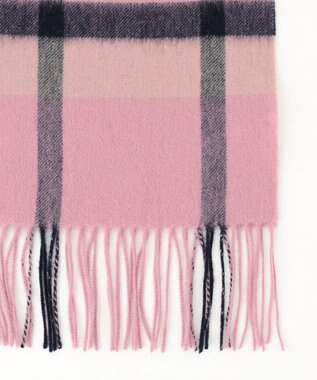 組曲 ウールマルチチェックストール ピンク系3