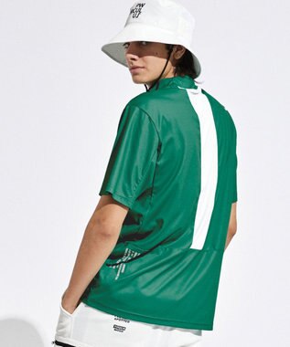 PW CIRCULUS 【UVカット / 吸水速乾 / 伸縮性抜群】【MEN】NEW バックメッシュモック T グリーン系