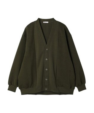CRAFT STANDARD BOUTIQUE JQカット切り替えカーディガン1 Khaki