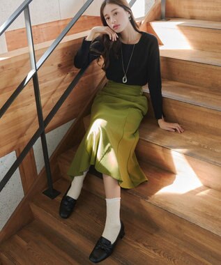 Tiaclasse ジャガードフリルソックス オフホワイト