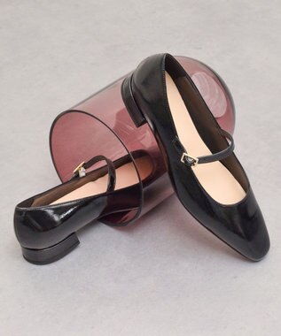 INTER-CHAUSSURES 【FABIO RUSCONI】スクエアトウワンストラップパンプス