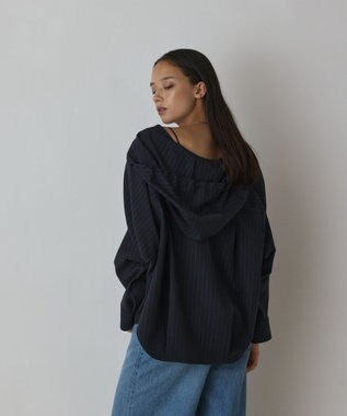 GRACE CONTINENTAL ドルマンフ－ディシャツ ストライプ