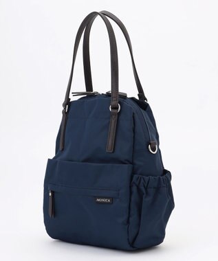 LA BAGAGERIE 【MONICA】ポーチ付き4WAYリュックサック ネイビー
