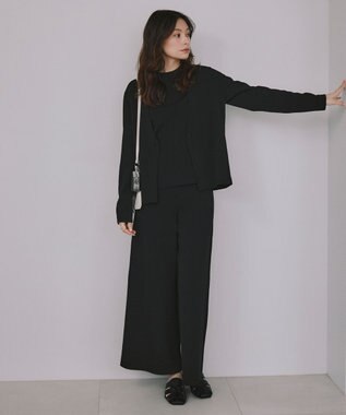 ICB 【セットアップ対応】ハイゲージスムース ノーカラージャケット ブラック系