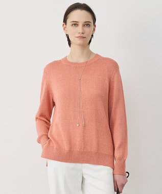 ICB L 【先行予約】 グロッシーペーパーブレンド クルーネックプルオーバー