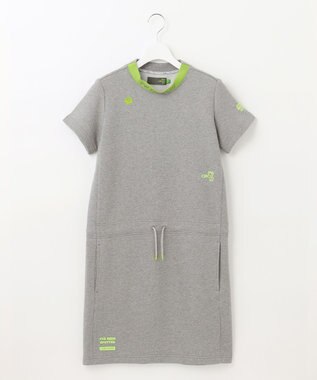 PW CIRCULUS 【WOMEN】アスレジャー 裏毛 モックネック ワンピース ライトグレー系