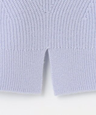 自由区 【洗える】ウールカシミヤブレンドプルオーバー ニット テンダーブルー