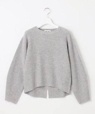 自由区 L 【洗える】ウールカシミヤブレンドプルオーバー ニット ライトグレー