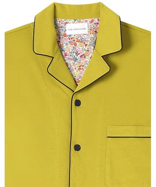 une nana cool 【綿100％】やわらか天竺メンズパジャマ　ＭＡＤＥ　ＷＩＴＨ　ＬＩＢＥＲＴＹ　ＦＡＢＲＩＣ YE