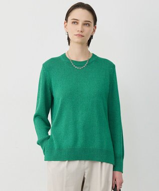 ICB L 【先行予約】 グロッシーペーパーブレンド クルーネックプルオーバー